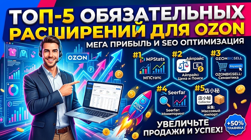 ТОП-5 ОБЯЗАТЕЛЬНЫХ РАСШИРЕНИЙ ДЛЯ OZON